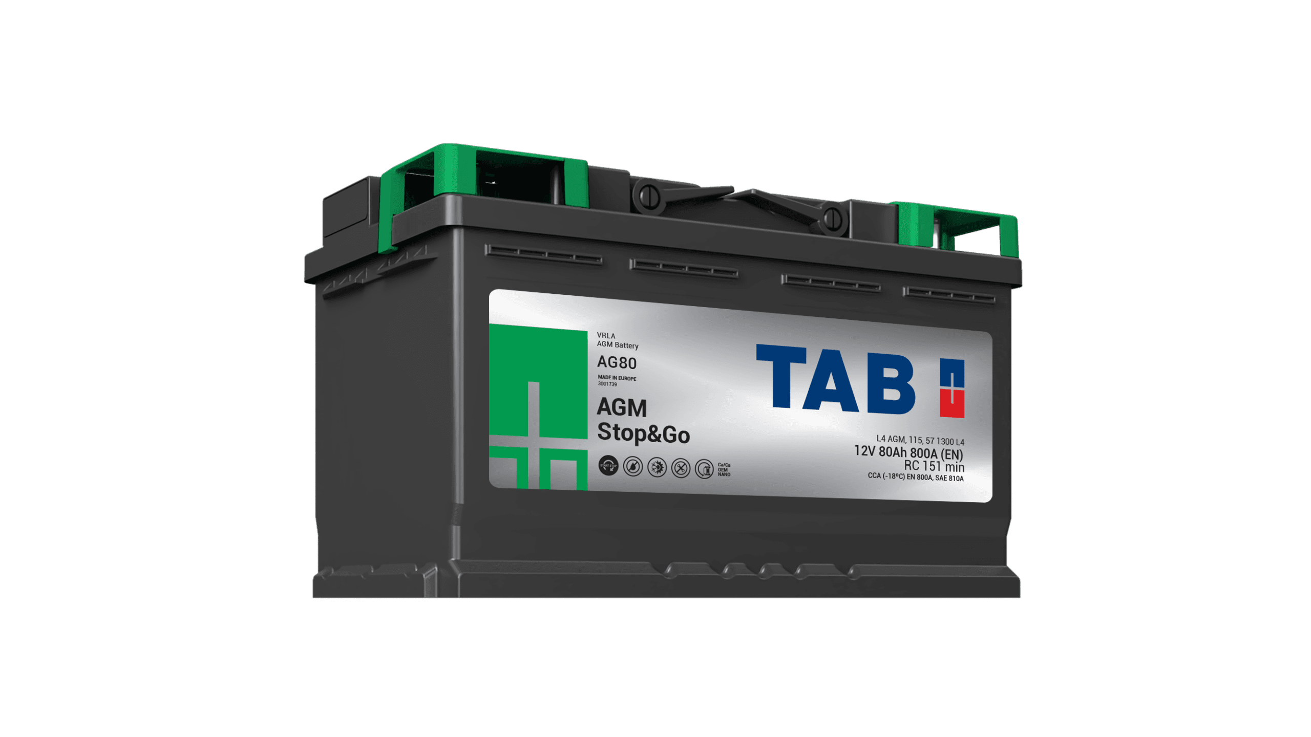 TAB AGM STOP&GO AG80 - 80Ah