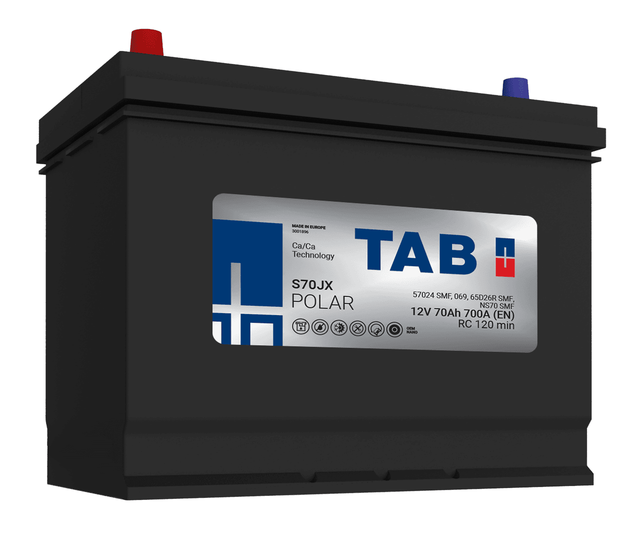 TAB POLAR S70JX - 70 Ah