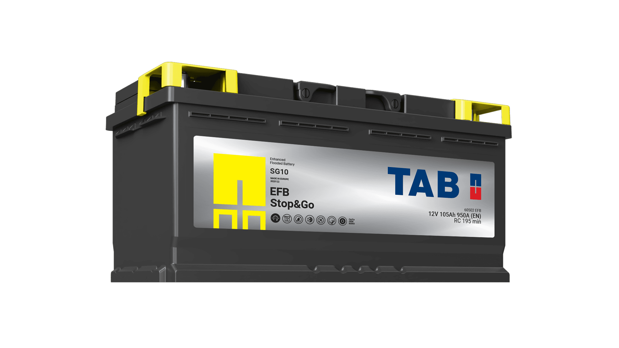 SG10 TAB EFB STOP&GO SG10 - 105 Ah