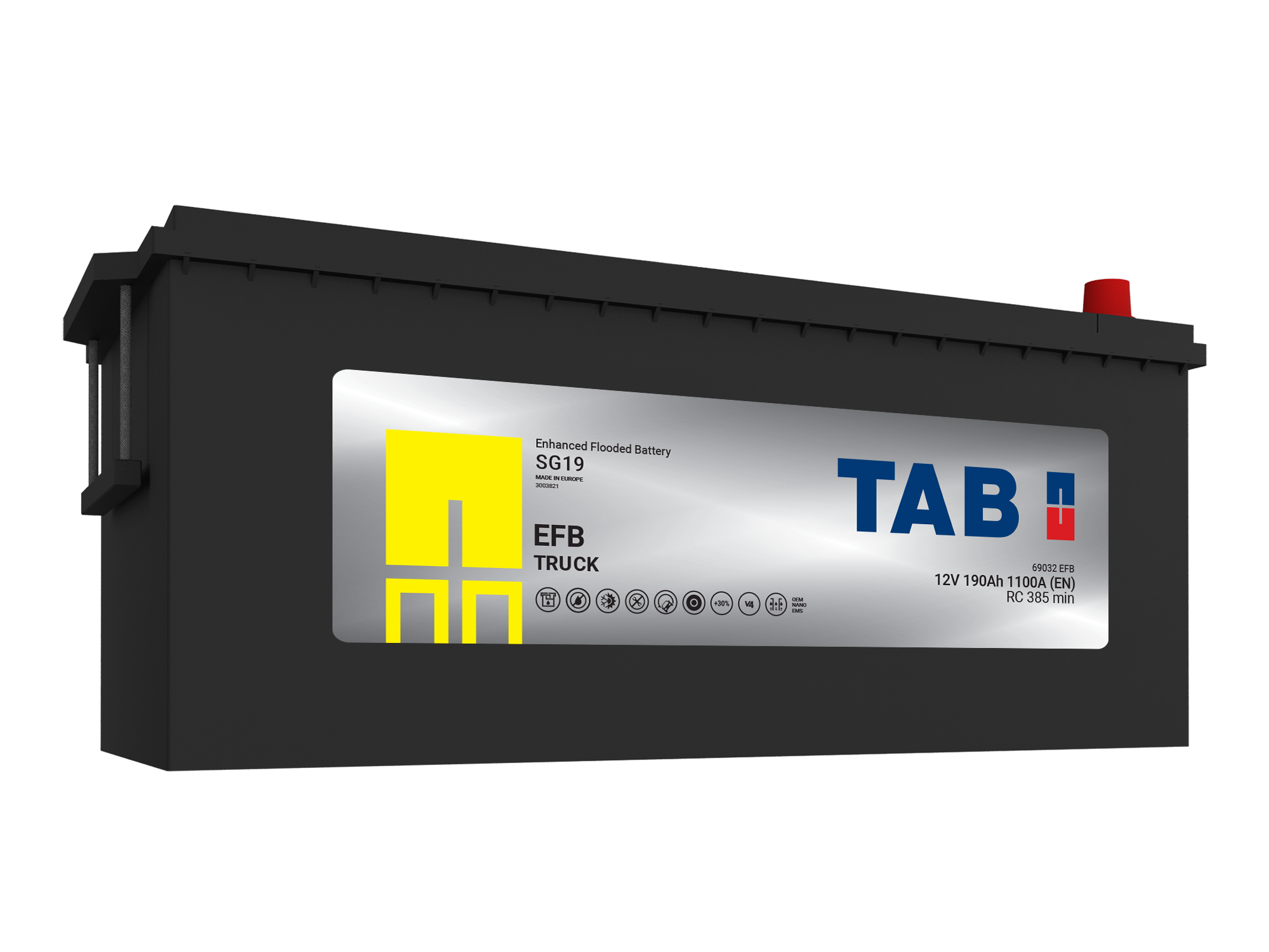 SG19 TAB EFB STOP&GO TRUCK SG19 - 190 Ah
