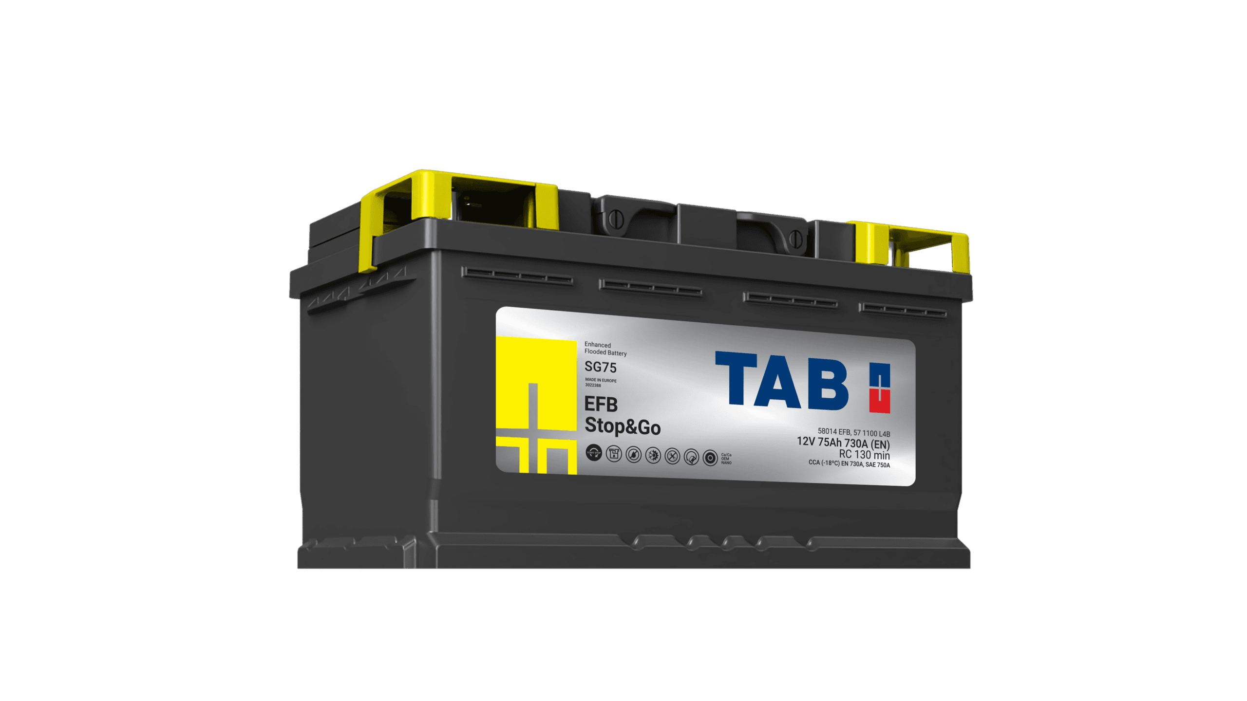 TAB EFB STOP&GO SG75 - 75 Ah