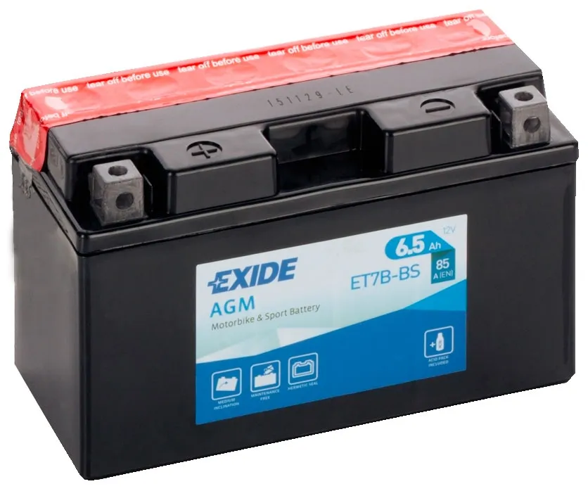 exide-eb7b-no-acidpack EXIDE ET7B-BS