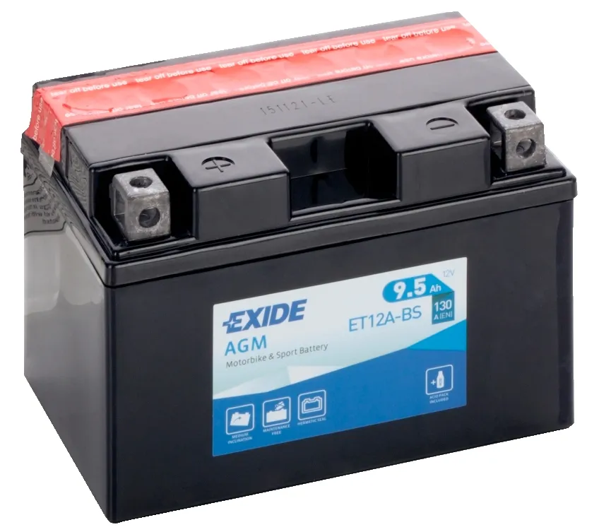 exide-et12a-bs-no-acidpack EXIDE ET12A-BS