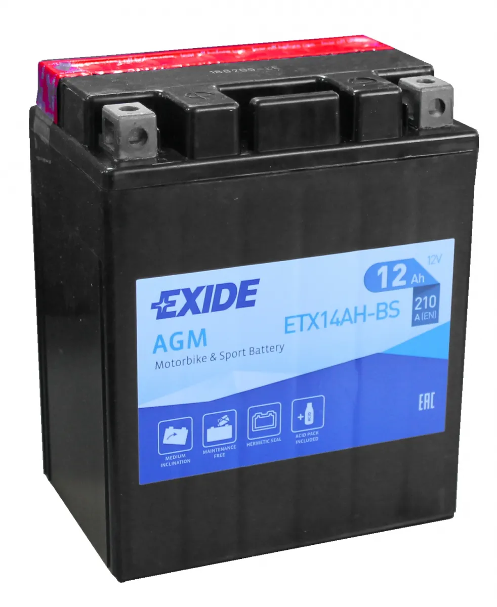 exide-etx14ah-no-acidpack EXIDE ETX14AH-BS