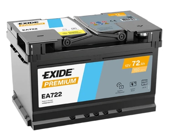 EXIDE Premium EA722, 12V/72Ah