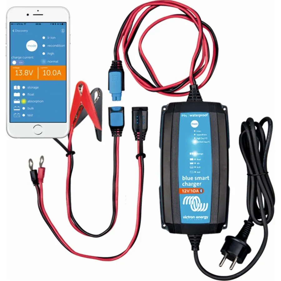 01_3767 Chytrá nabíječka baterií BlueSmart 12V/5A IP65+DC konektor