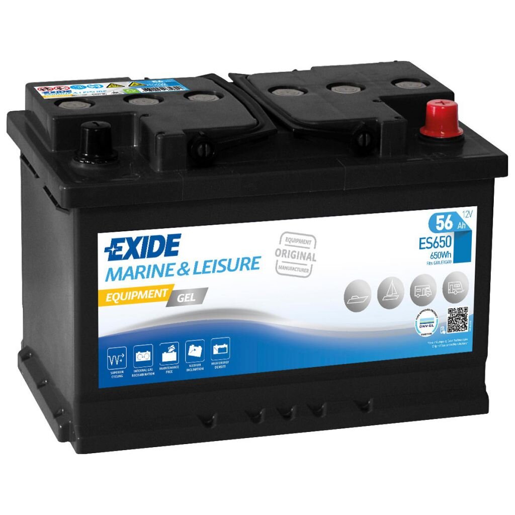 Gelová baterie EXIDE Equipment Gel ES 650